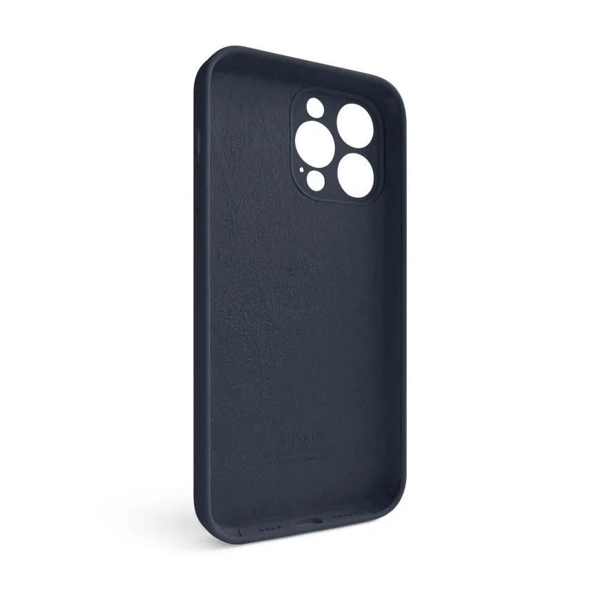 Чохол силіконовий для iPhone 14 Pro Max  синій закрита камера