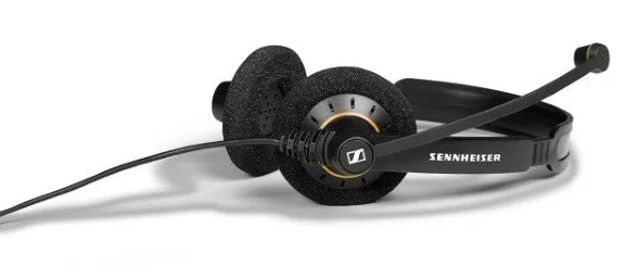 Гарнитура Sennheiser пластиковая черная USB 2,1 м накладные