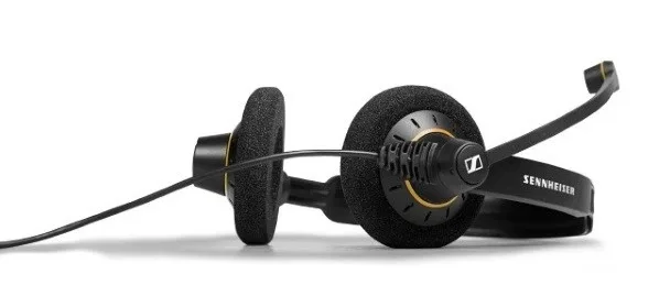 Гарнитура Sennheiser пластиковая черная USB 2,1 м накладные