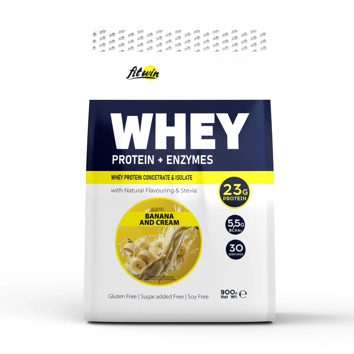 FitWin Whey протеїн 900 г Банан і Крем
