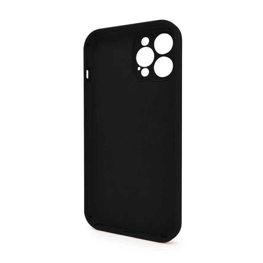 Чохол силіконовий для смартфона 12 Pro Max чорний закрита камера