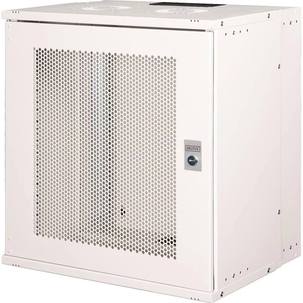 Шафа DIGITUS 19", 12U, SOHO PRO, перфоровані двері, 540x400 мм, 60кг максимально, сіра