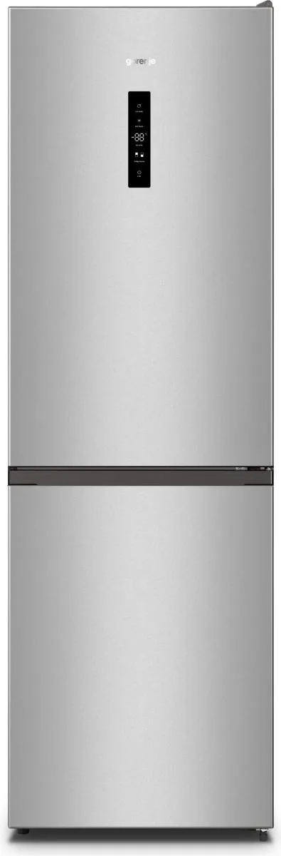 Холодильник Gorenje з нижнім морозильником NoFrost Plus 207л для дому з функцією суперзаморожування та Eco режимом