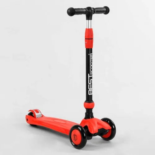 Самокат трехколесный Best Scooter с ручкой для детей от 1 года