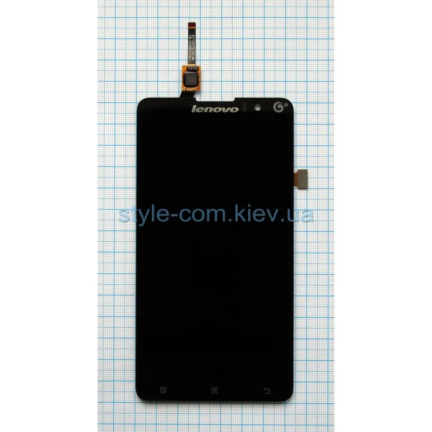 Дисплей LCD Lenovo чорний з сенсорним екраном Original Quality