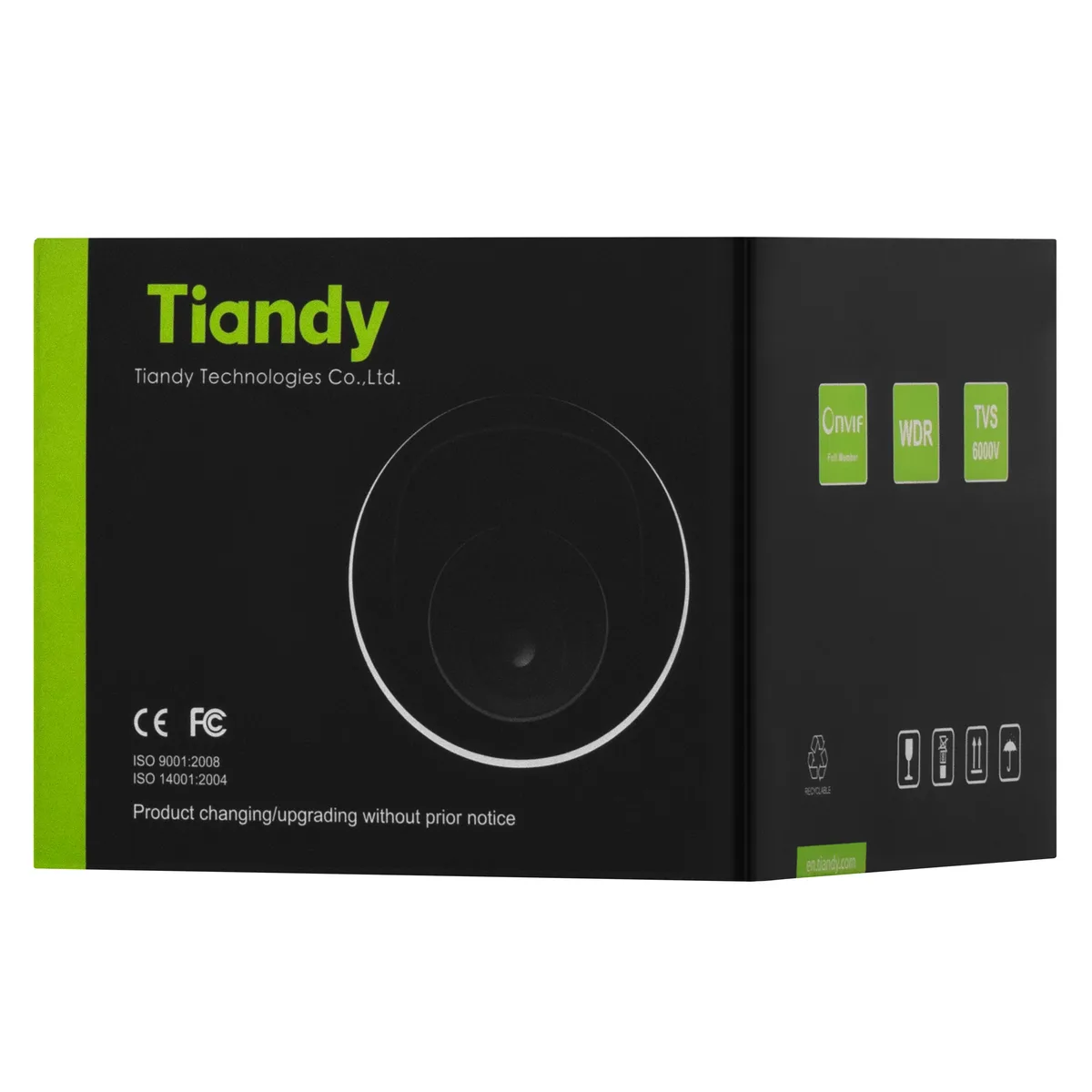 IP-камера Tiandy TC-C34XP Спецификация: W/E/Y/2.8mm/V4.0, 4MP, цветной купольный, 2.8mm, f/1.0, LED 15m, DC 12V, PoE, IP67