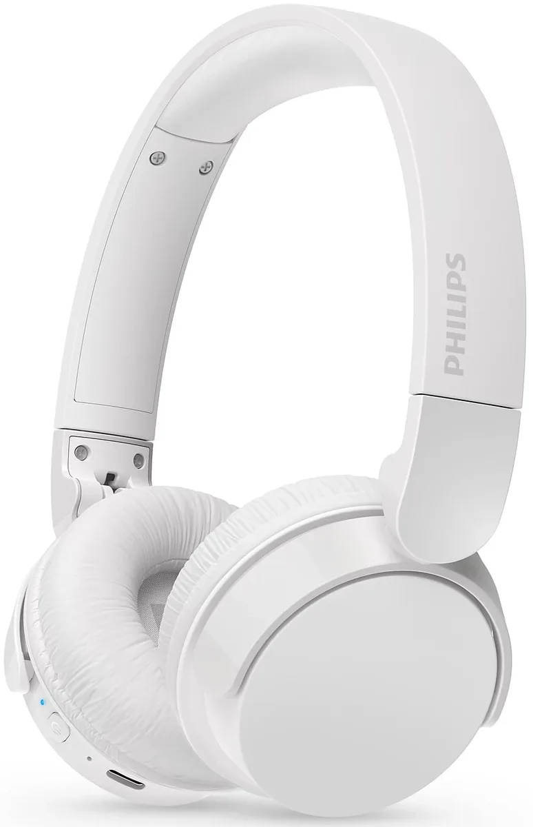Наушники On-ear Philips TAH4209 BT 5.3, беспроводные, с микрофоном, белые.