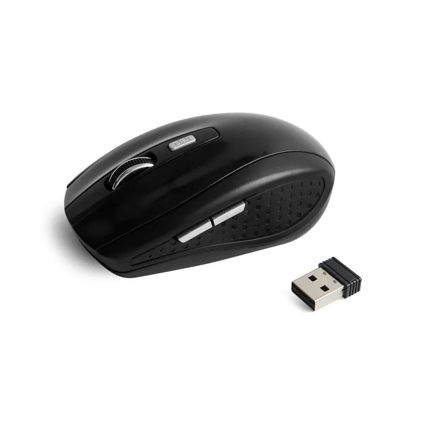 Мишка бездротова USB 5 кнопок чорна