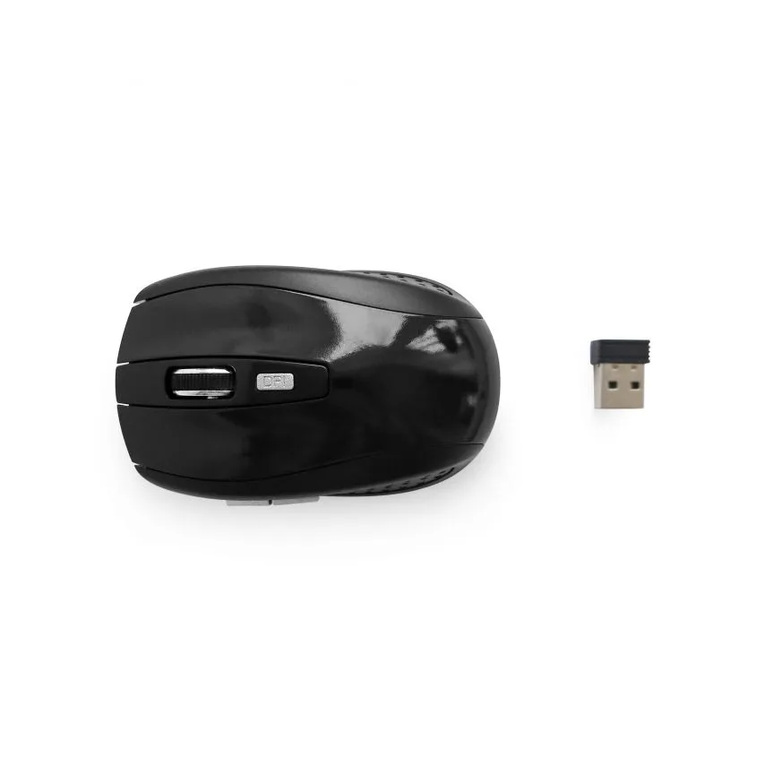 Мишка бездротова USB 5 кнопок чорна