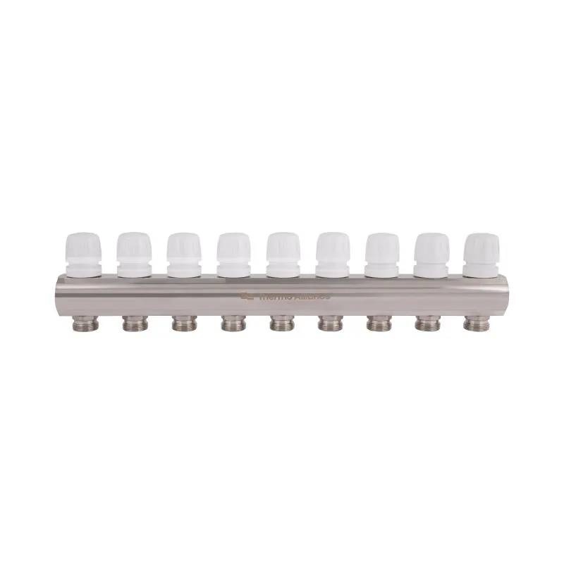 Колектор Thermo Alliance SD235W9 1"x9 латунь 50 мм нікель