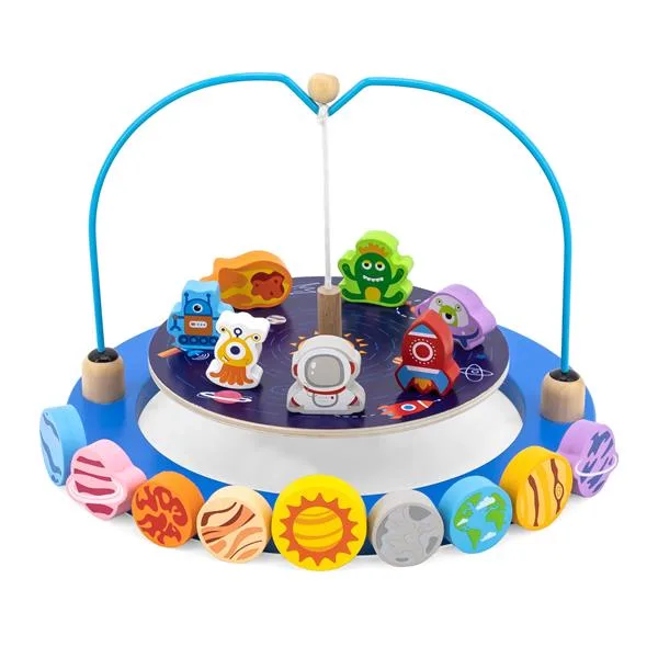 Дерев'яна гра-балансир Viga Toys Космос 27х20х20 см різнокольоровий