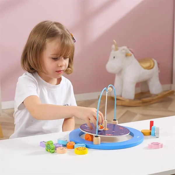 Дерев'яна гра-балансир Viga Toys Космос 27х20х20 см різнокольоровий