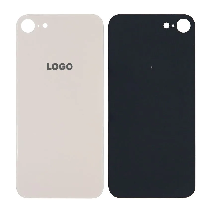 Задняя крышка Apple золотого цвета Original Quality для iPhone 8 с большим вырезом под камеру.