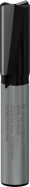 Фреза пазова Bosch Professional з двома лезами стандартна S8 D9 L20.