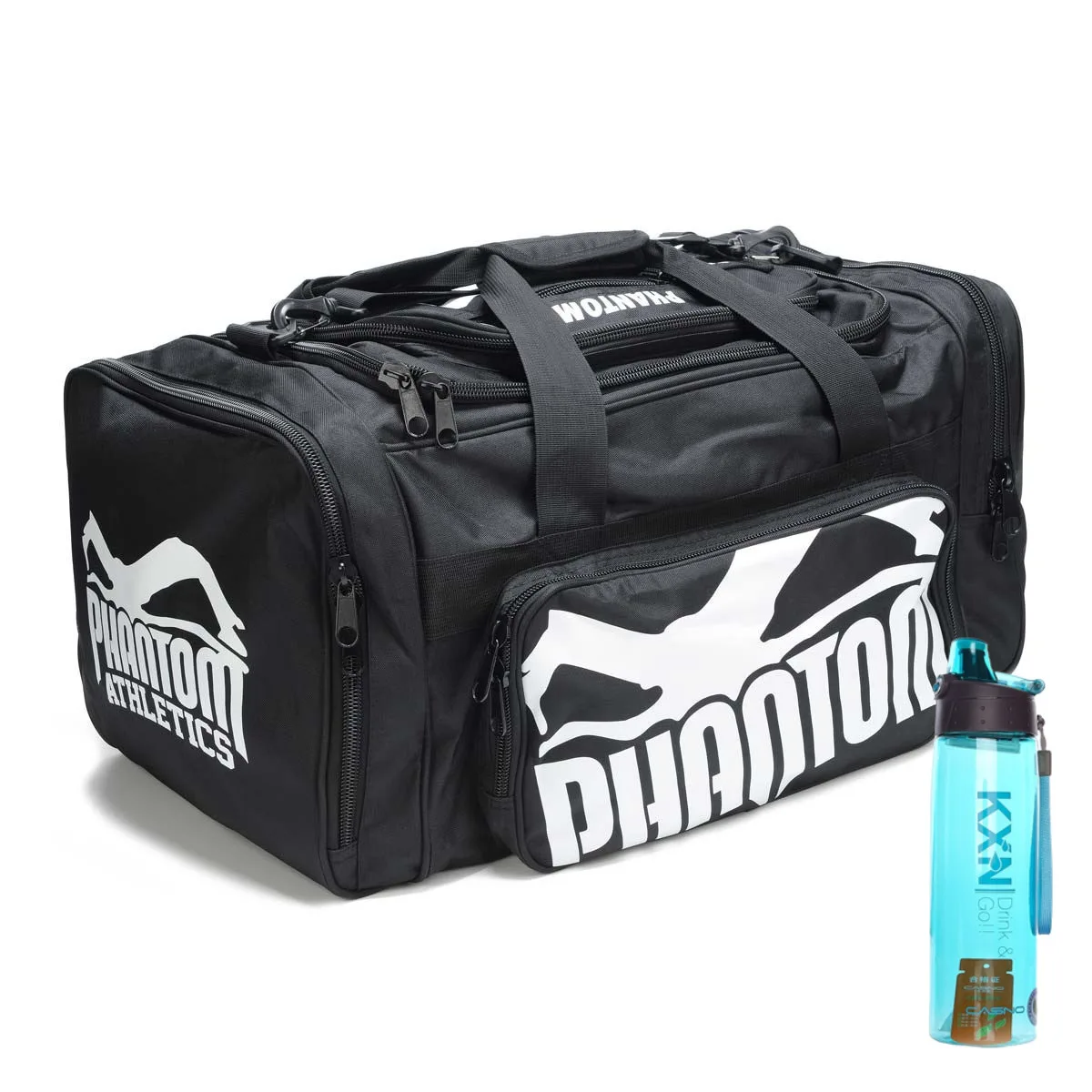 Спортивна сумка Phantom Нейлон 80л Чорна