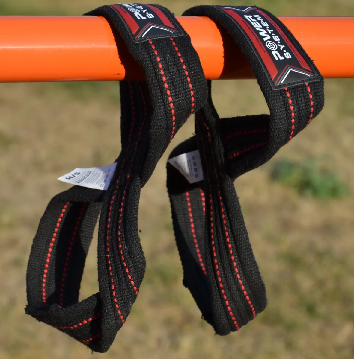 Лямки для тяги Active Point бавовна L/XL червоні