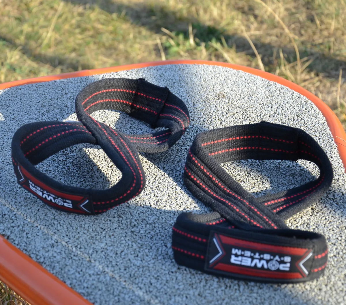 Лямки для тяги Active Point бавовна L/XL червоні