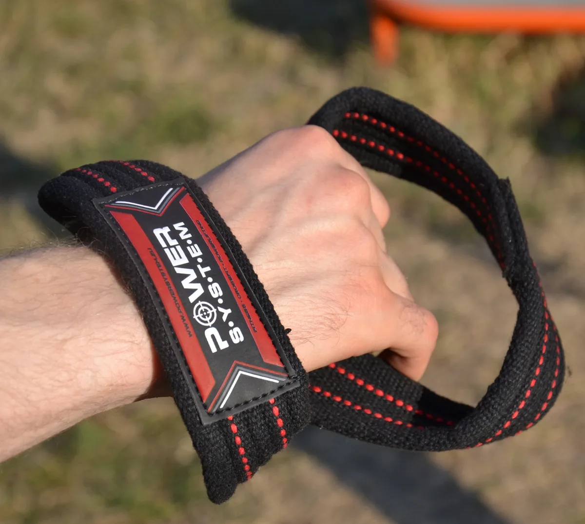 Лямки для тяги Active Point бавовна L/XL червоні