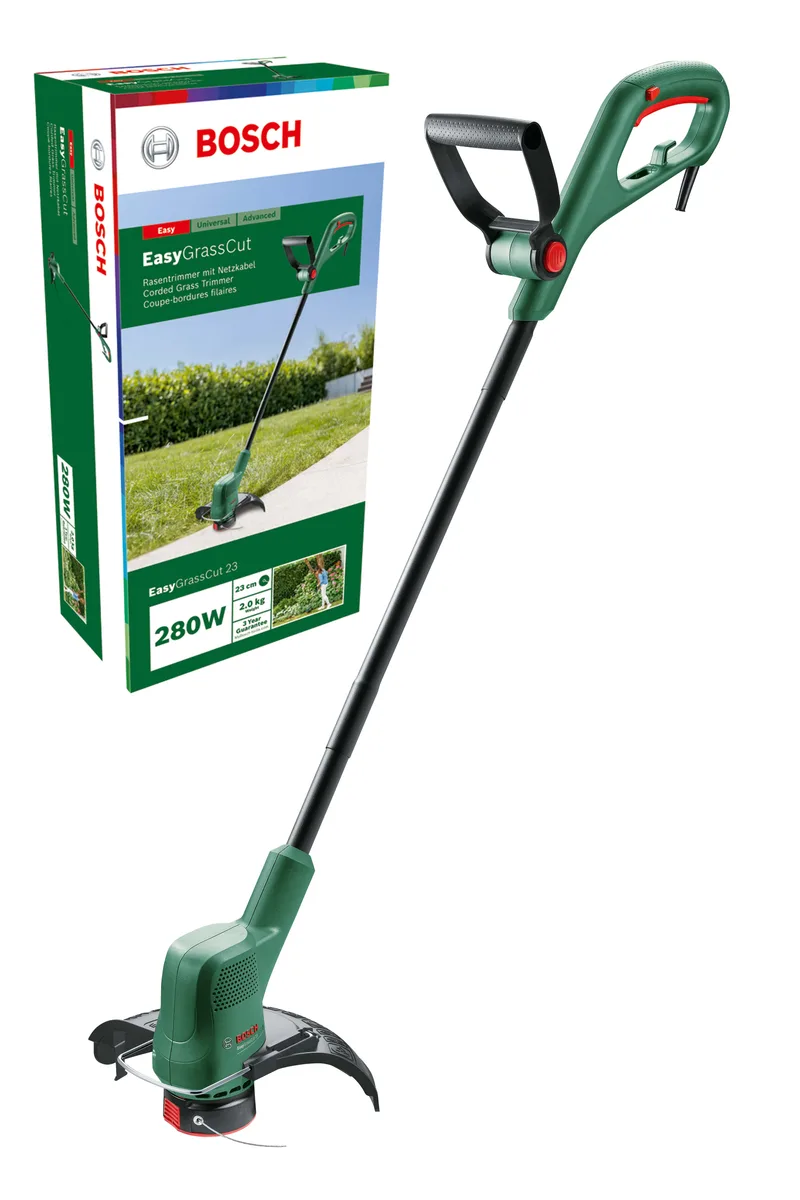 Садовий тример Bosch EasyGrassCut 23, 280 Вт, 23 см, вага 1.9 кг.