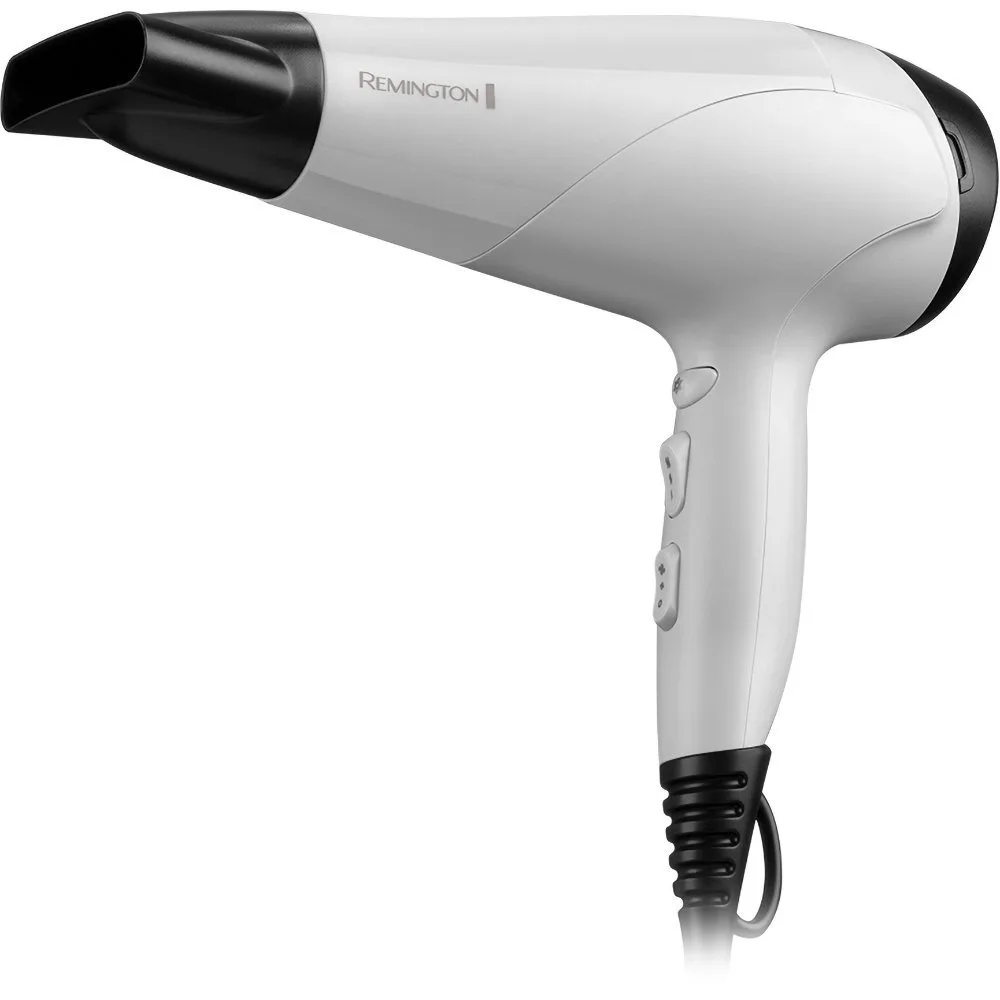 Фен Remington Ionic 2200 Вт, 3 скорости, турмалиновая ионизация, холодный обдув, белый