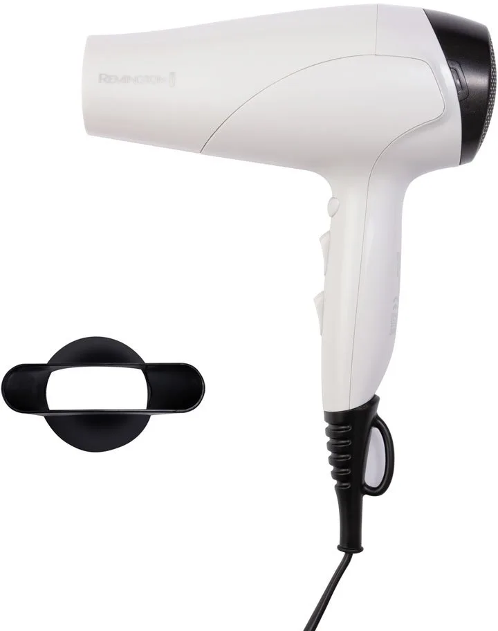 Фен Remington Ionic 2200 Вт, 3 скорости, турмалиновая ионизация, холодный обдув, белый