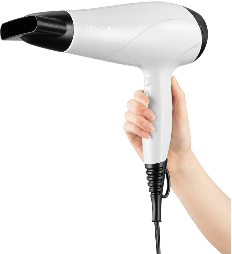 Фен Remington Ionic 2200 Вт, 3 скорости, турмалиновая ионизация, холодный обдув, белый