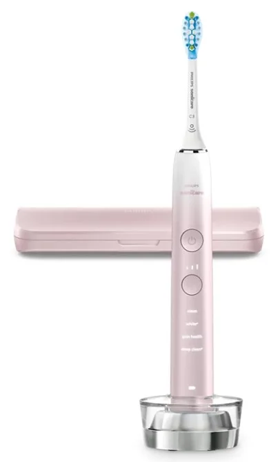 Зубна електрощітка Philips Sonicare Ультразвукова 62000 рухів на хвилину Біло-рожева