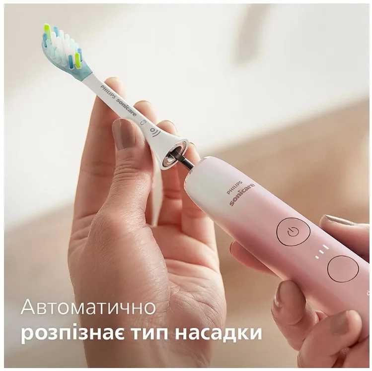 Зубна електрощітка Philips Sonicare Ультразвукова 62000 рухів на хвилину Біло-рожева