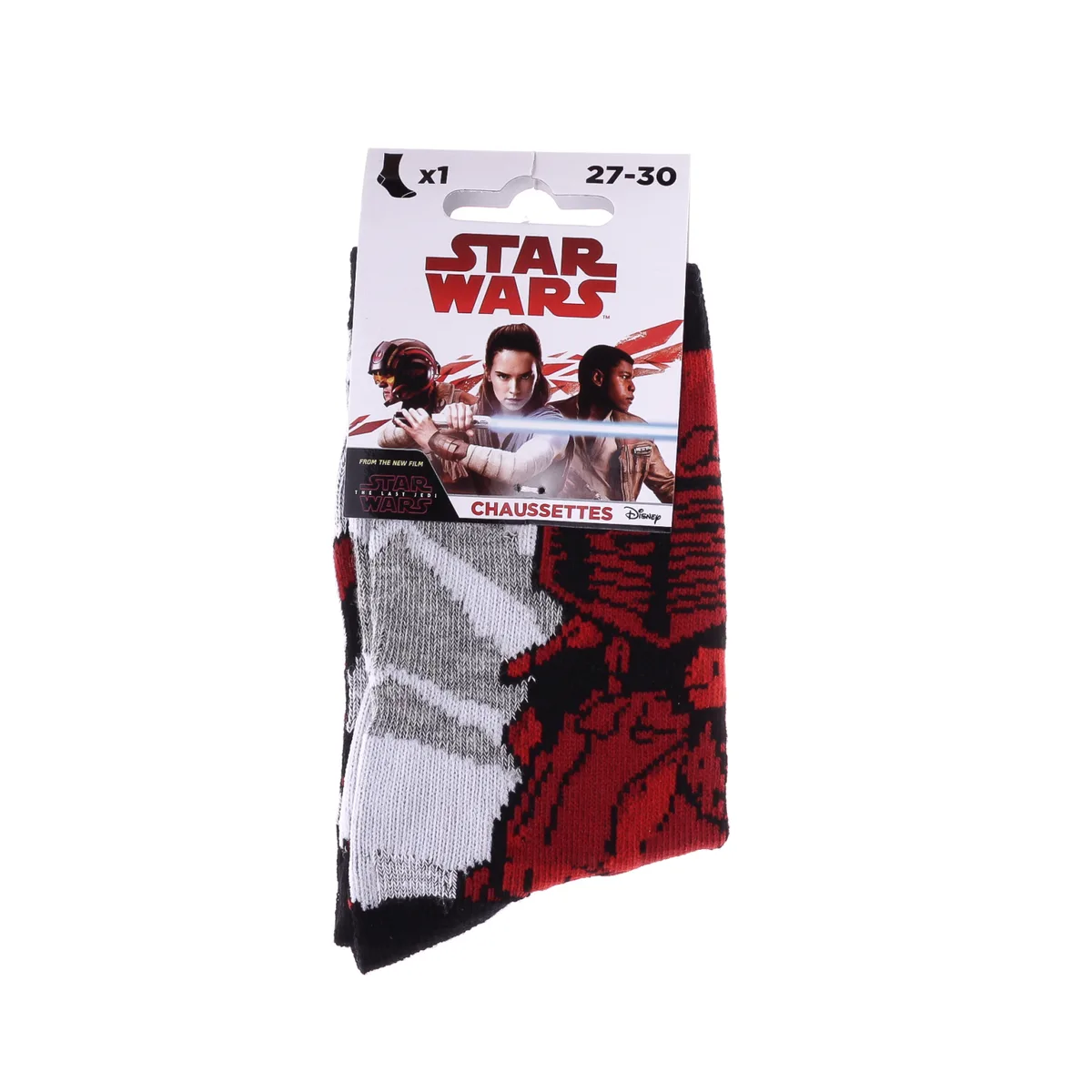 Шкарпетки STAR WARS 68% поліестер 31-34 червоні