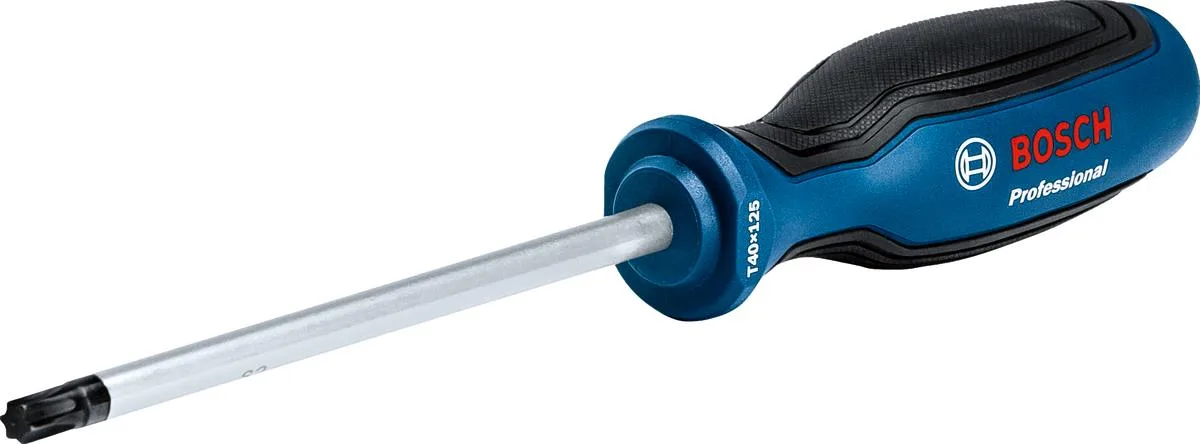 Викрутка Bosch Professional Torx T40 125мм з інструментальної сталі S2 для ремонту та монтажу зірочка Torx