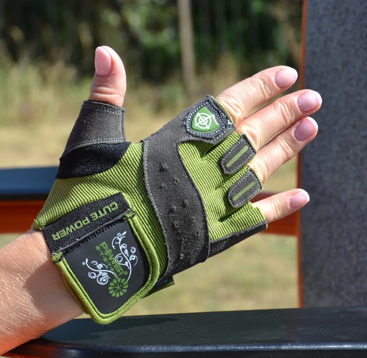 Рукавички Active Point штучна шкіра XS зелений