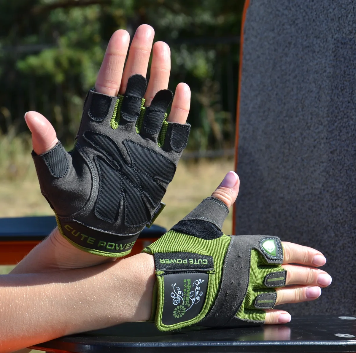 Рукавички Active Point штучна шкіра XS зелений