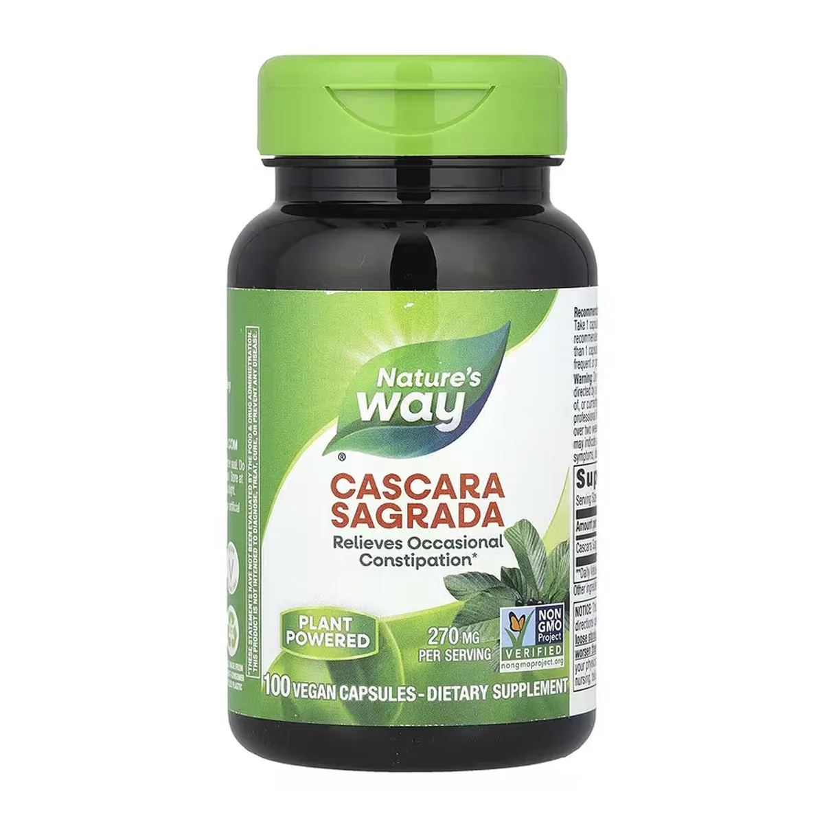 Cascara Sagrada Nature's Way рослинні капсули 100 шт веганські без глютену
