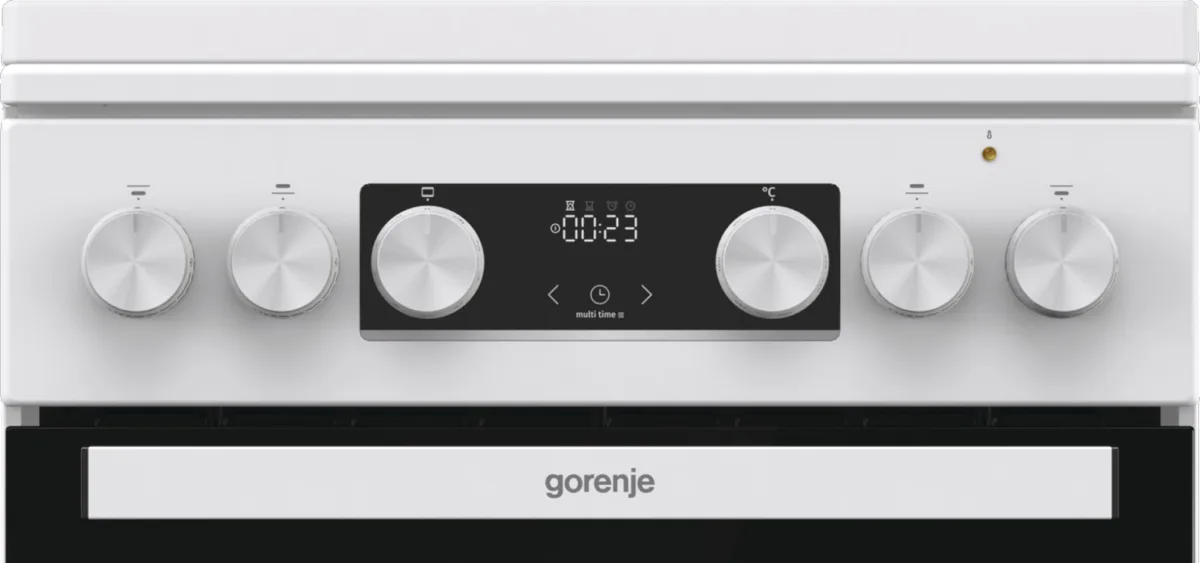 Комбінована плита Gorenje електрична газова 50х85х59,4 см біла емаль 4 конфорки 70 л