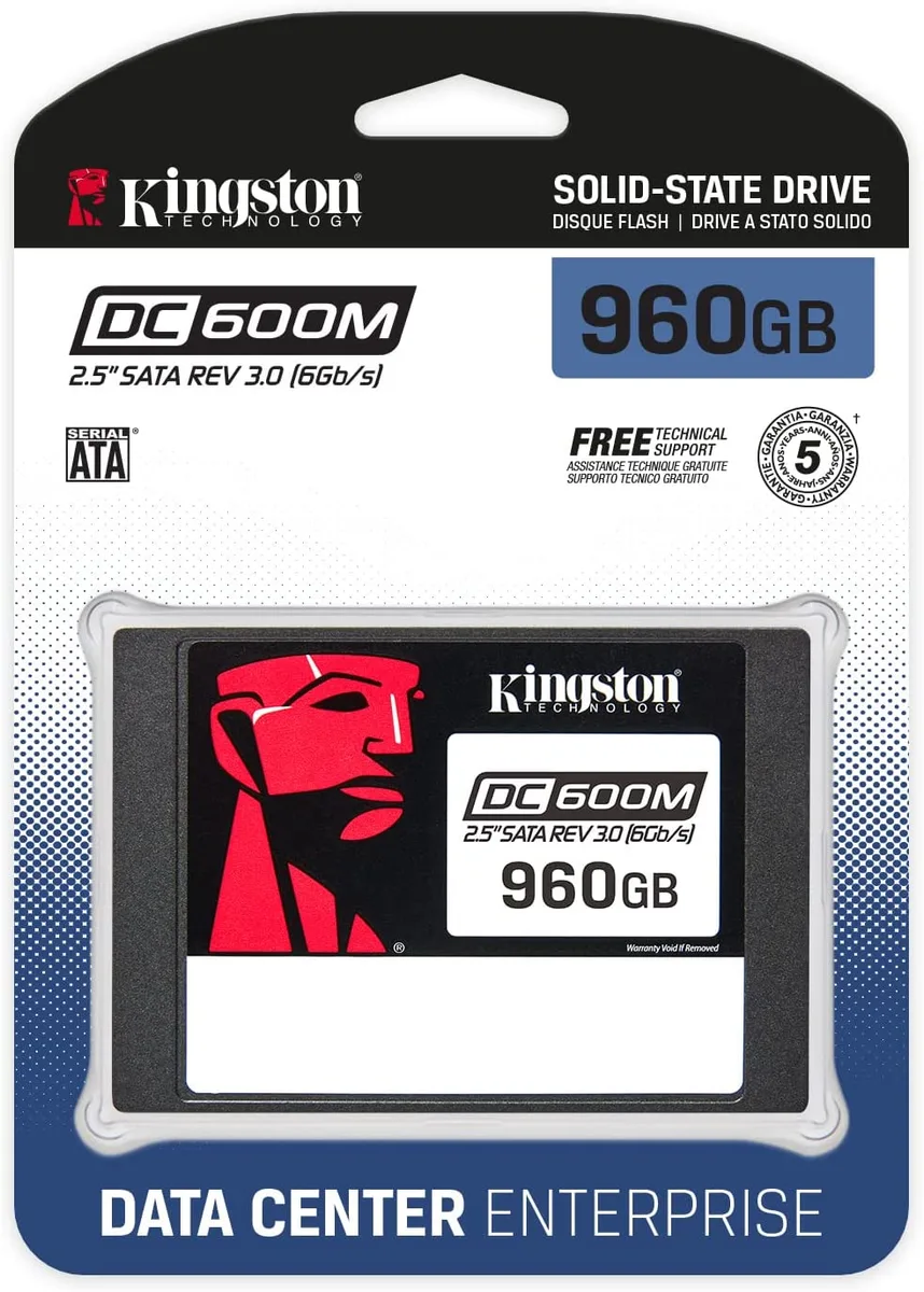 Накопичувач SSD Kingston 2,5" 960 ГБ SATA 3 3D NAND
