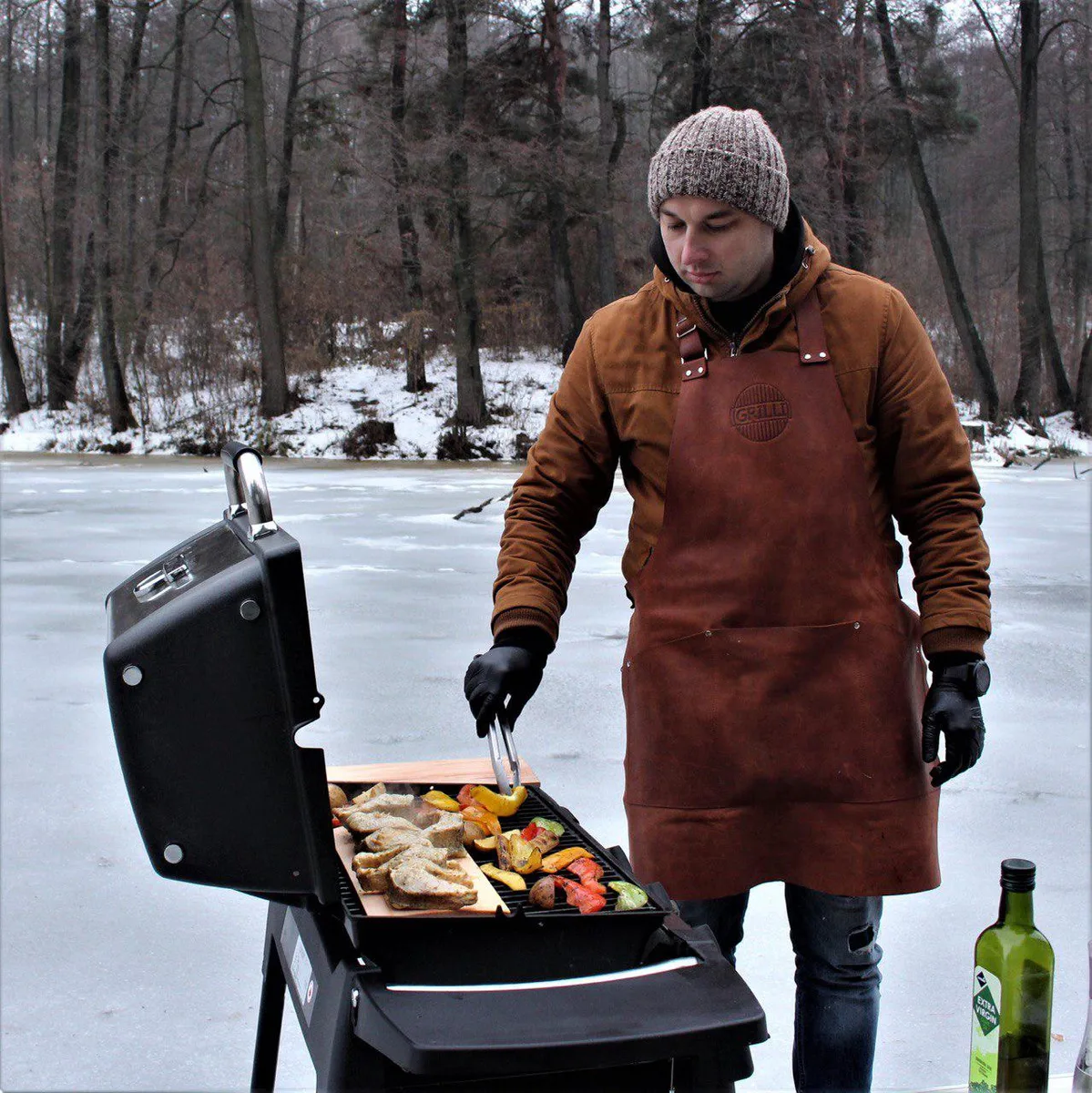 Газовий гриль Broil King чавунний 46х31 см сірий з чорним