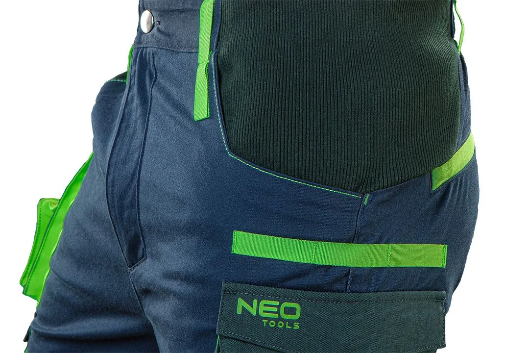 Штани робочі Neo Tools Premium з посиленням з Cordura, кишеня для наколінників, розмір M(50), синій.