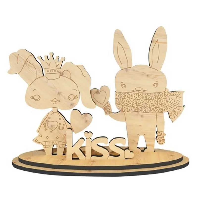 Дитячий набір для творчості Fabrika Decoru МДФ 3 мм 30х40 см Колірний