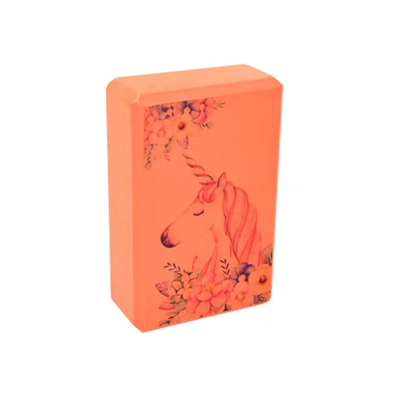 Блок для йоги Bambi EVA 23х15х7,5 см Жовтогарячий
