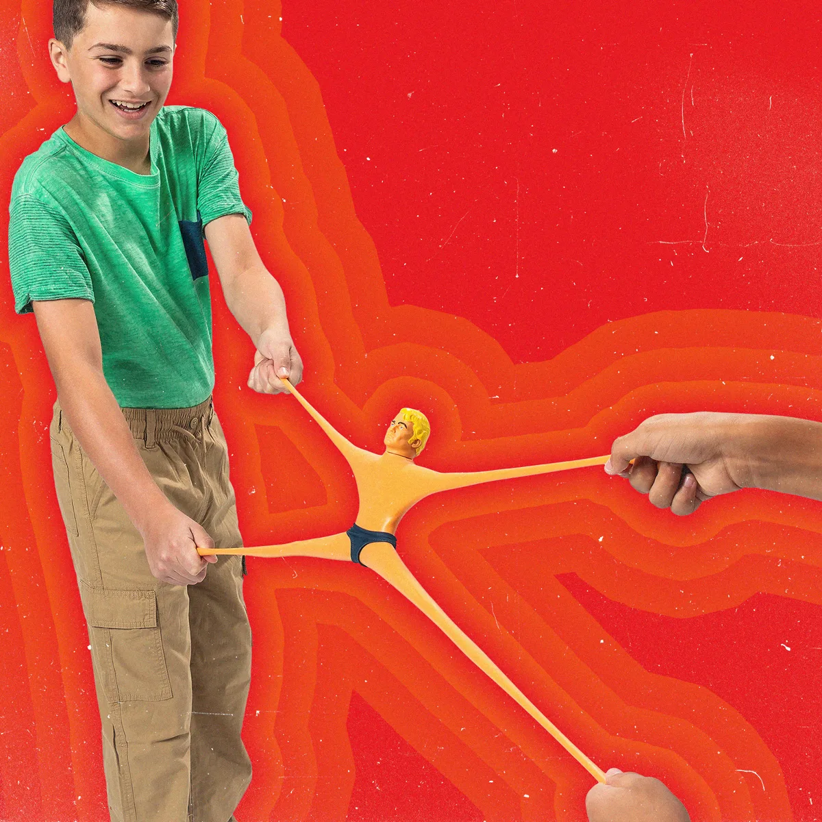 Стретч-іграшка Stretch Armstrong полімерна 25 см без кольору