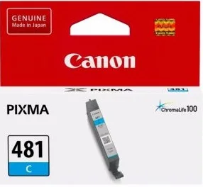 Картридж струменевий Canon CLI-481 PIXMA TS6140/8140/9140/TR7540/8540/TS6240/9540/8240/704/8340/6340 Cyan