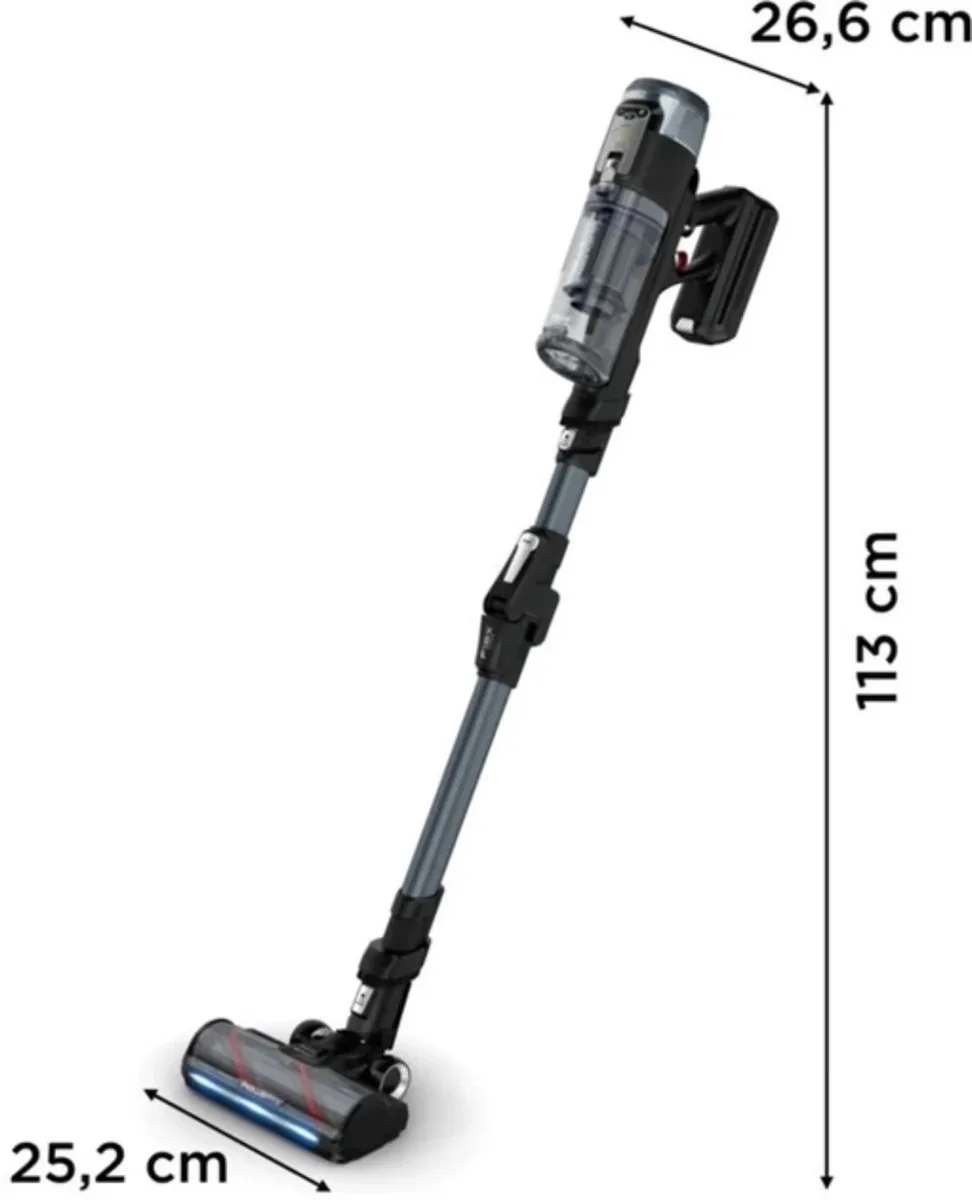 Безпровідний пилосос Rowenta X-Force Flex 16.60 для тварин, 315Вт, вологе прибирання, контейнер 0.65л, автоматичний режим.
