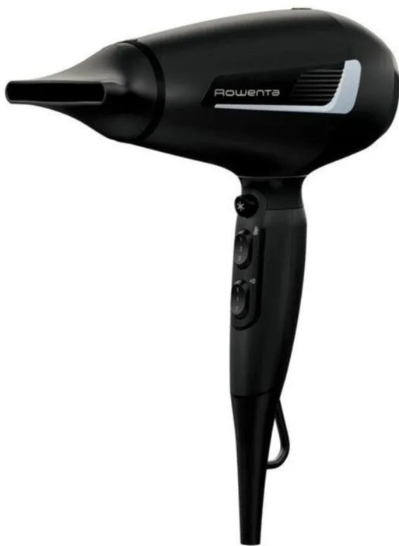 Фен Rowenta Pro Expert, 2100 Вт, 3 скорости, диффузор, ионизация, холодный обдув, черный