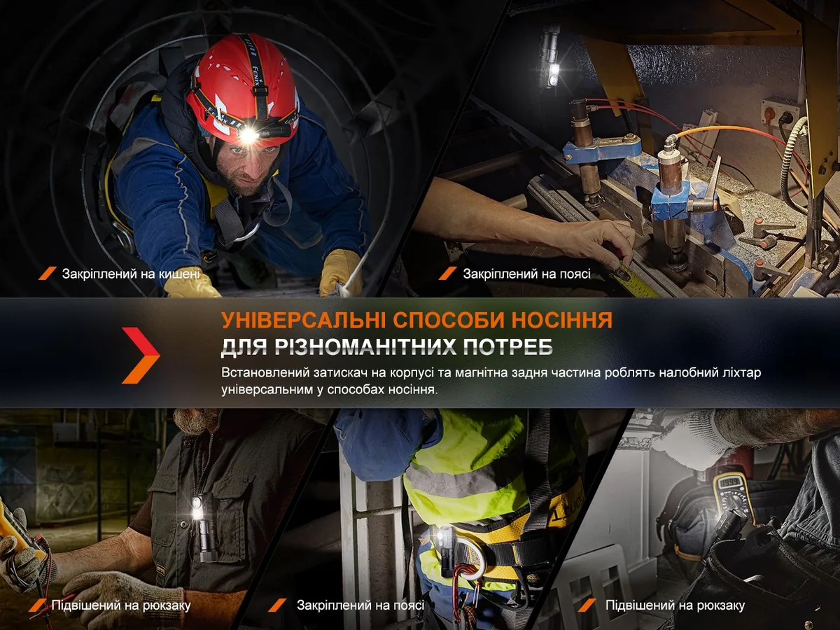 Налобный фонарь Fenix магниевый 106х46 мм черный 2700 люмен IP68