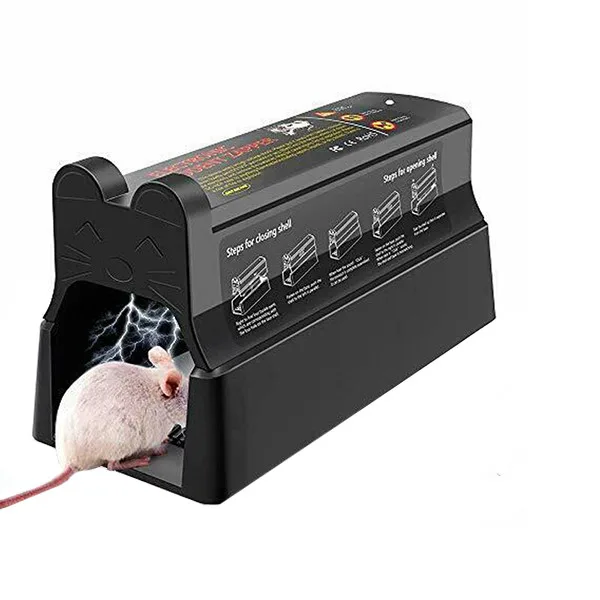Електронна пастка для щурів і мишей Pest Guard 7000 Вт пластик багаторазова чорна