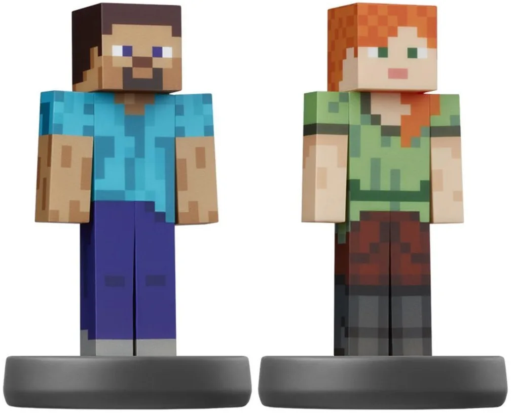 Фигурка Amiibo Minecraft Steve и Alex