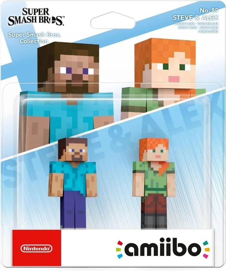 Фигурка Amiibo Minecraft Steve и Alex