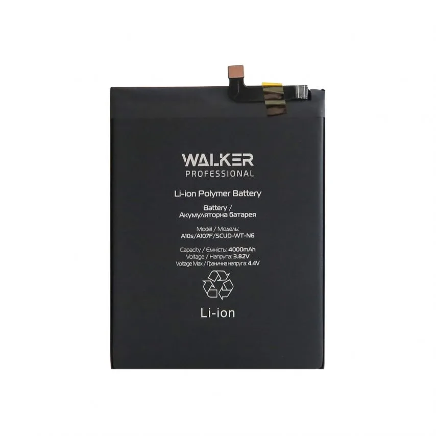 Акумулятор WALKER 4000mAh для Samsung Galaxy A10s A20s 3.82V Original