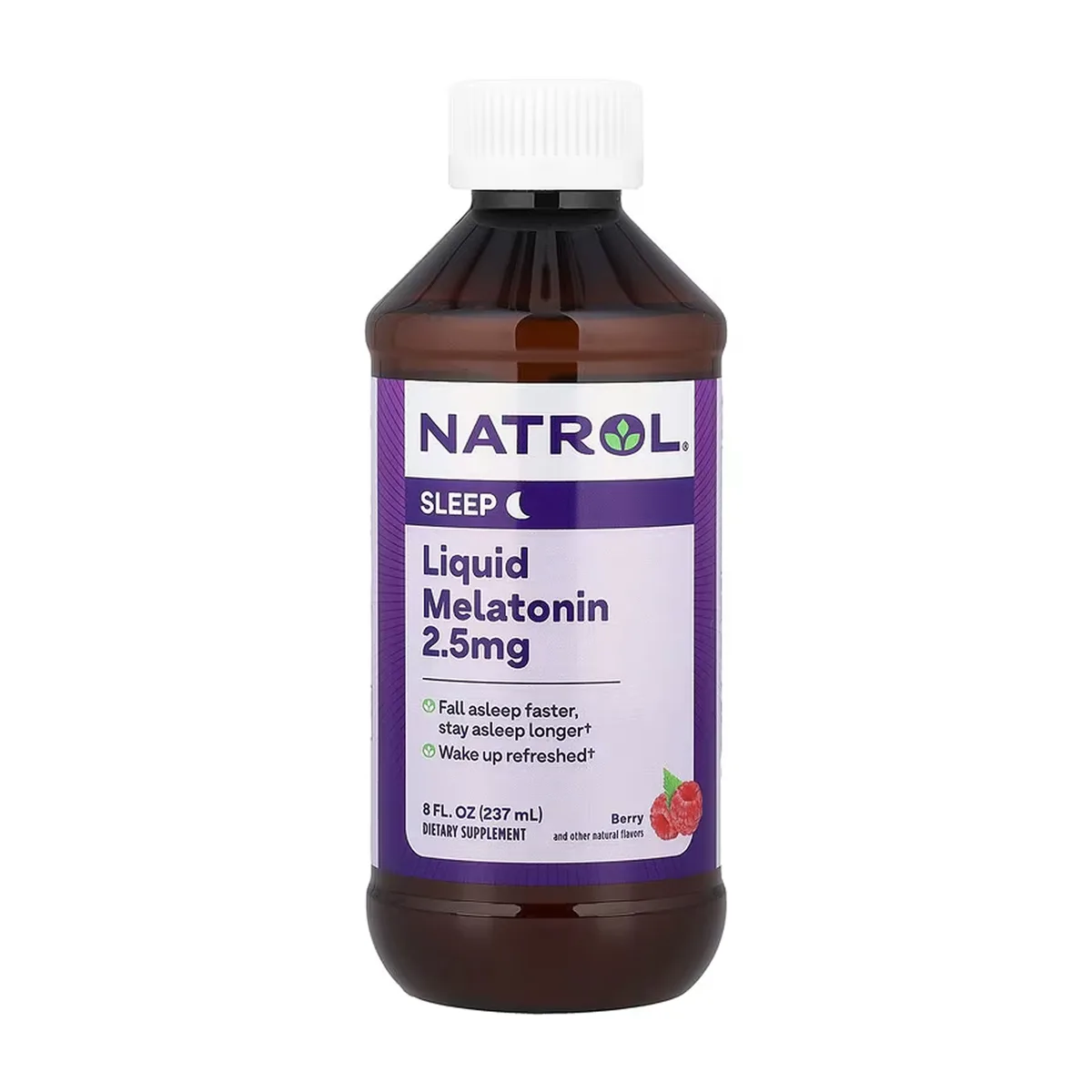 Жидкий мелатонин Natrol 2,5 мг 237 мл без ароматизаторів.