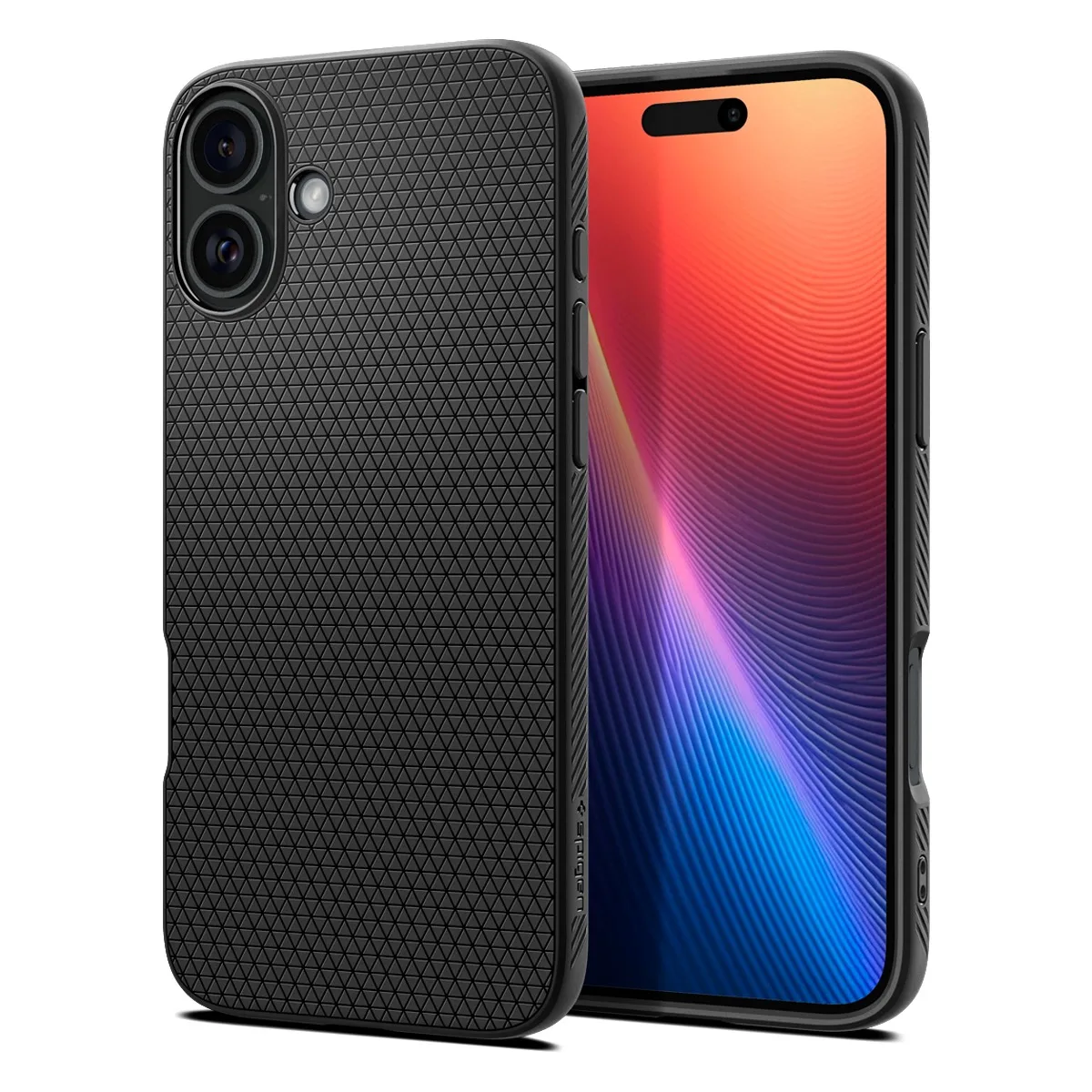 Чохол Spigen для iPhone 16 Plus, Liquid Air, Matte Black